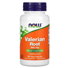 NOW Foods Valerian Root 500 mg 100 Veg Capsules 733739047700
