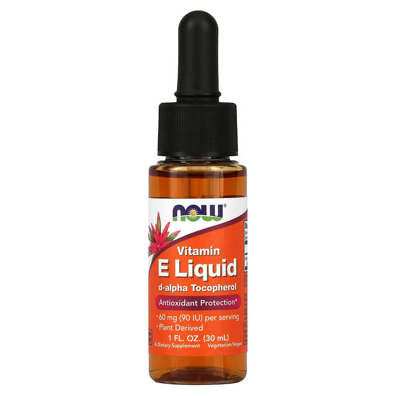 NOW Foods Vitamin E Liquid 60 mg (90 IU) 1 fl oz (30 ml) 1 NOW Foods Vitamin E Liquid 60 mg (90 IU) 1 fl oz (30 ml) 733739009104
