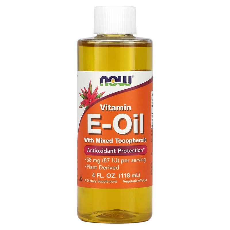NOW Foods Vitamin E-Oil with Mixed Tocopherols 4 fl oz (118 ml) 1 NOW Foods Vitamin E-Oil with Mixed Tocopherols 4 fl oz (118 ml) 733739009302