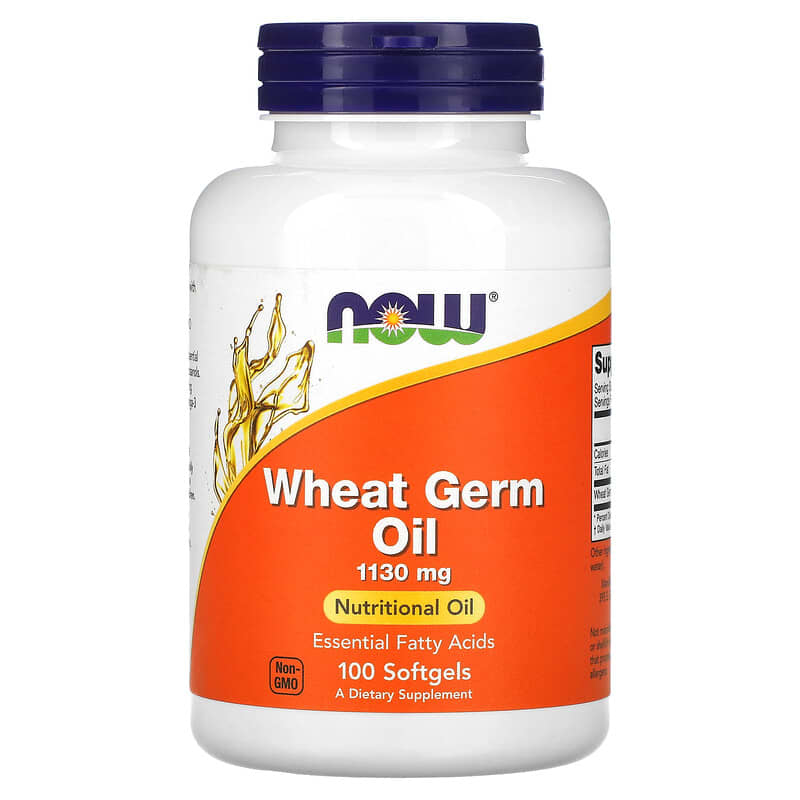 Now Foods Wheat Germ Oil 1,130 mg 100 Softgels 1 NOW Foods Wheat Germ Oil 1.130 mg 100 Softgels 733739018700