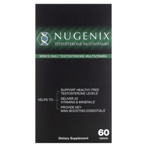 Nugenix Men's Daily Testosterone Multivitamin 60 Tablets 855710002468