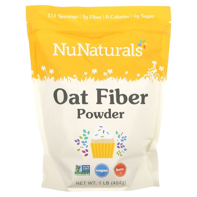 NuNaturals Oat Fiber Powder 1 lb (454 g) 1 NuNaturals Oat Fiber Powder 1 lb (454 g) 739223007014