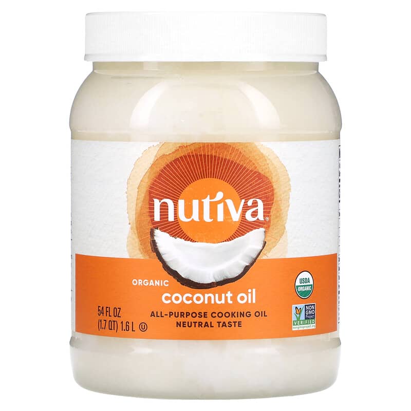 Nutiva Organic Coconut Oil Refined 54 oz (1.6 l) 1 Nutiva All-Purpose Cooking Oil Organic Coconut Oil 54 fl oz (1.6 l) 692752106880