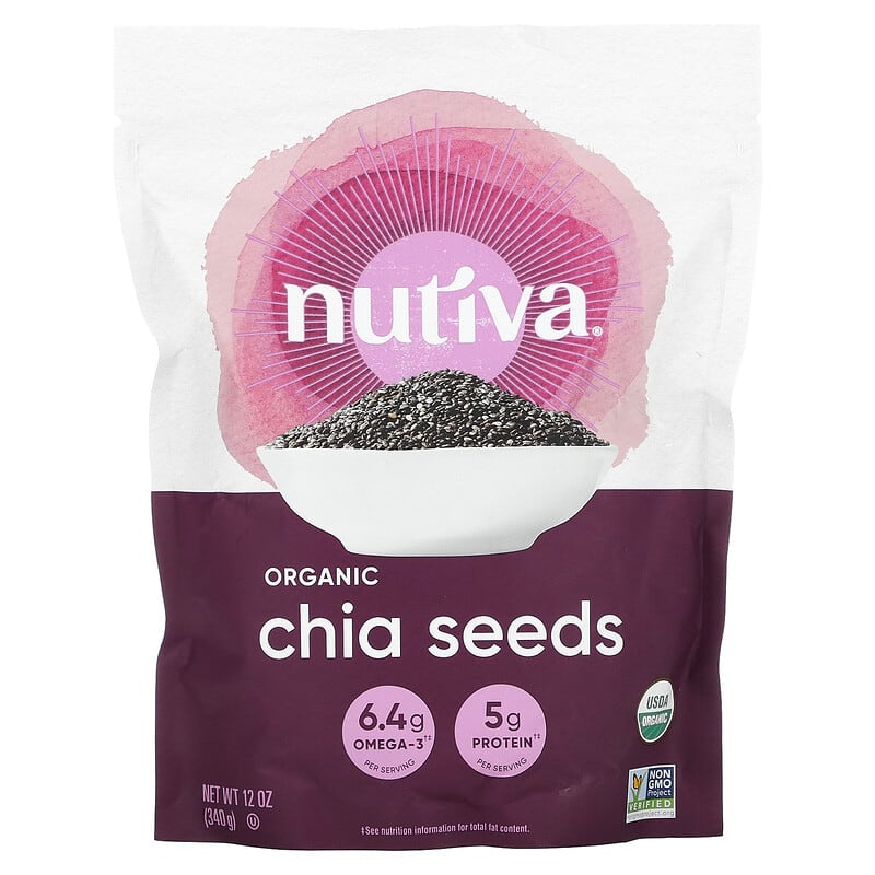 Nutiva Organic Chia Seeds 12 oz (340 g) 1 Nutiva Organic Chia Seeds 12 oz (340 g) 692752103117