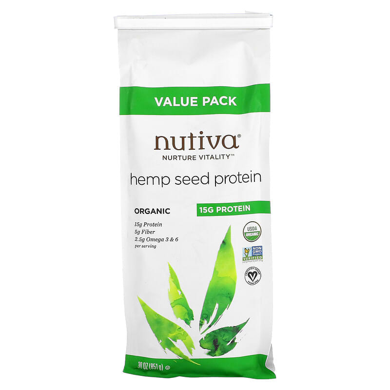 Nutiva Organic Hemp Seed Protein 30 oz (851 g) 1 Nutiva Organic Hemp Seed Protein 30 oz (851 g) 692752103384