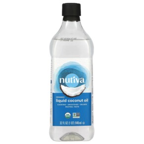 Nutiva Organic Liquid Coconut Oil 32 fl oz (946 ml) 692752108860
