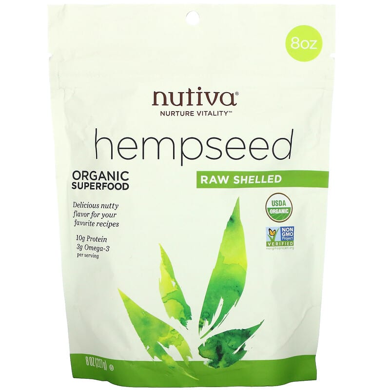 Nutiva Organic Superfood Raw Shelled Hempseed 8 oz (227 g) 1 Nutiva Organic Superfood Raw Shelled Hempseed 8 oz (227 g) 692752000102
