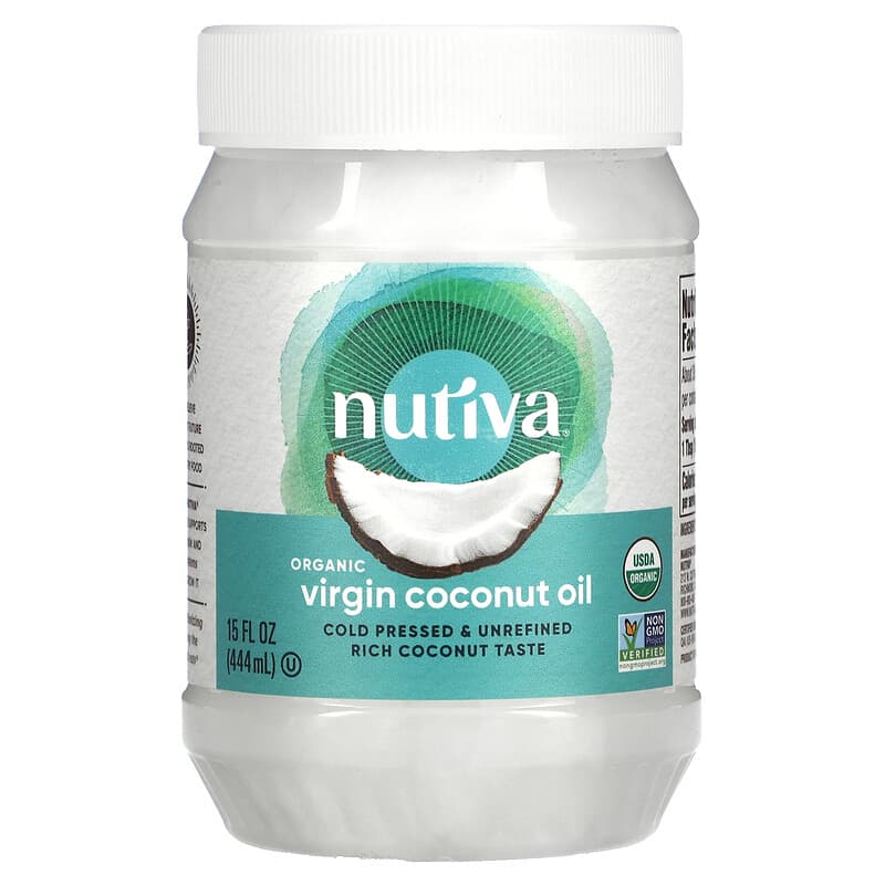 Nutiva Organic Coconut Oil Virgin 15 oz (444 ml) 1 Nutiva Organic Virgin Coconut Oil 15 fl oz (444 ml) 692752200014