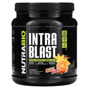 Nutrabio Labs Intra Blast Intra Workout Amino Fuel Orange Mango 1.6 lb (718 g) 649908260606