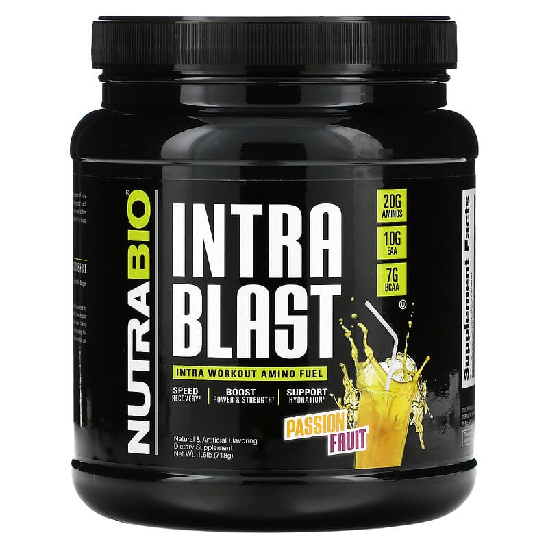 Nutrabio Labs Intra Blast Intra Workout Muscle Fuel Passion Fruit 1.6 lb (718 g) 1 Nutrabio Labs Intra Blast Intra Workout Muscle Fuel Passion Fruit 1.6 lb (718 g) 649908260200