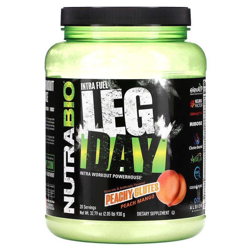Nutrabio Labs Intra Fuel Leg Day Intra Workout Powerhouse Peachy Glutes Peach Mango 2.05 lb (930 g) 1 Nutrabio Labs Intra Fuel Leg Day Intra Workout Powerhouse Peachy Glutes Peach Mango 2.05 lb (930 g) 649908216702