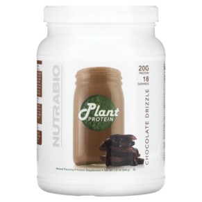 Nutrabio Labs Plant Protein Chocolate Drizzle 1.21 lb (548 g) 649908215309
