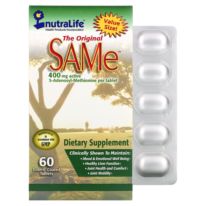 NutraLife SAMe (Disulfate Tosylate) 400 mg 60 Enteric Coated Caplets 1 NutraLife SAMe (Disulfate Tosylate) 400 mg 60 Enteric Coated Caplets 686149181314