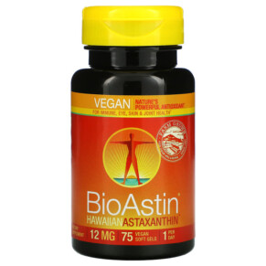 Nutrex Hawaii BioAstin 12 mg 75 Vegan Soft Gels 732894500129