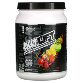 Nutrex Research Outlift Clinically Dosed Pre-Workout Powerhouse Fruit Punch 17.5 oz (496 g) 857268005014