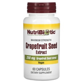 NutriBiotic Grapefruit Seed Extract 250 mg 60 Capsules 728177010065