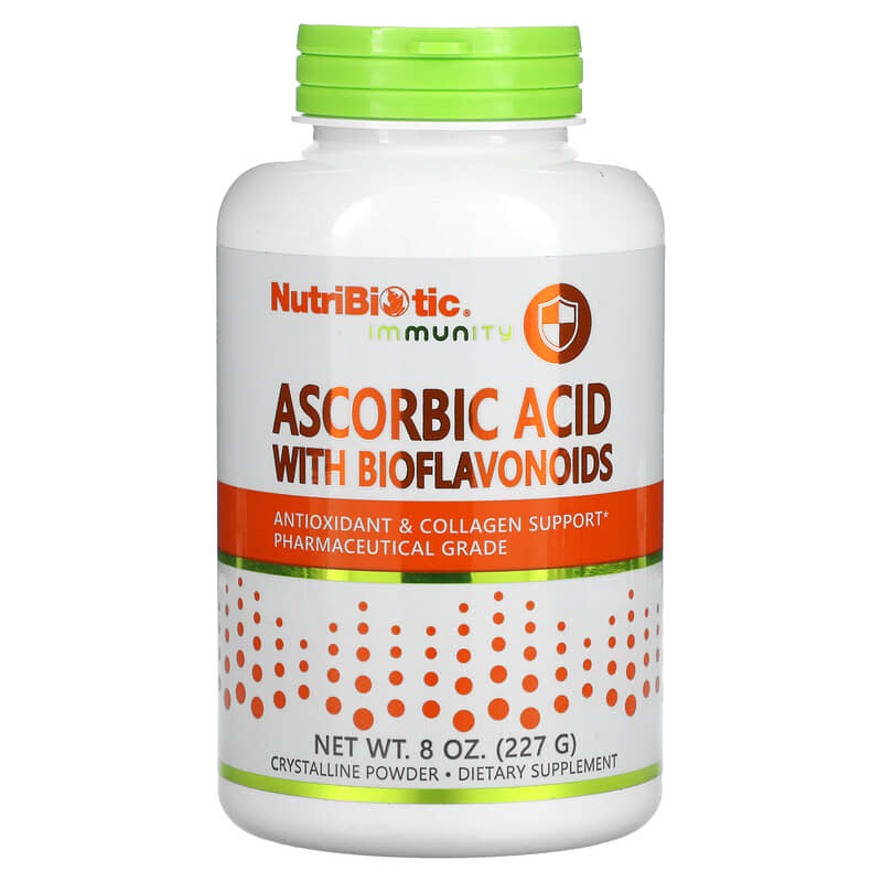NutriBiotic Immunity Ascorbic Acid with Bioflavonoids Crystalline Powder 8 oz (227 g) 1 NutriBiotic Immunity Ascorbic Acid with Bioflavonoids Crystalline Powder 8 oz (227 g) 728177003005