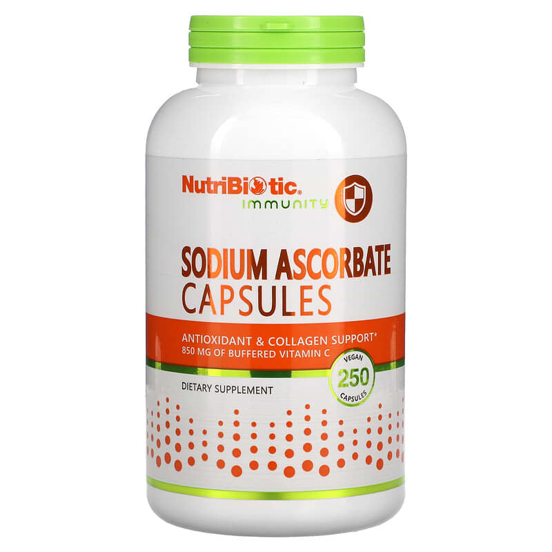 NutriBiotic Immunity Sodium Ascorbate 250 viên 1 NutriBiotic Immunity Sodium Ascorbate 250 Vegan Capsules 728177004613