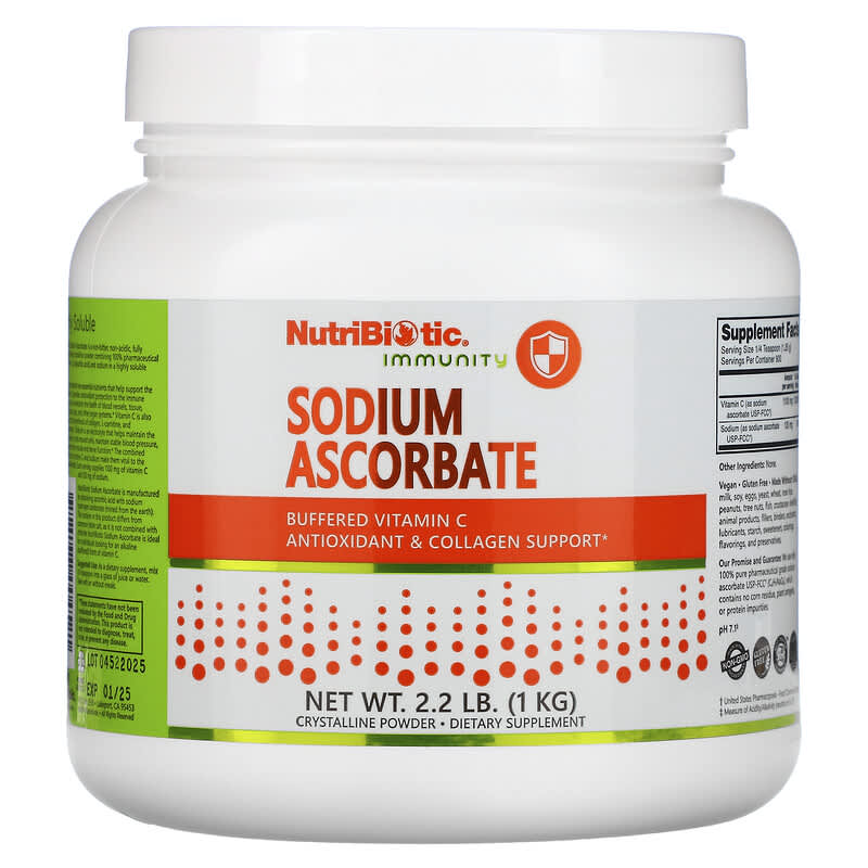 NutriBiotic Immunity Sodium Ascorbate Crystalline Powder 2.2 lb (1 kg) 1 NutriBiotic Immunity Sodium Ascorbate Crystalline Powder 2.2 lb (1 kg) 728177004521
