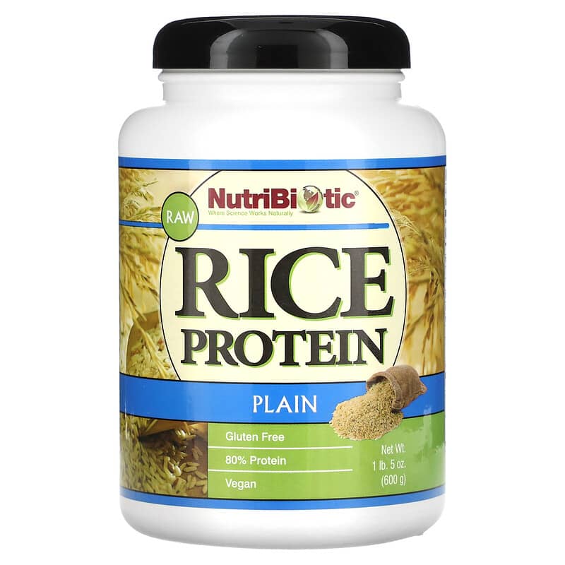 NutriBiotic Raw Rice Protein Plain 5 oz (600 g) 1 NutriBiotic Raw Rice Protein Plain 5 oz (600 g) 728177001506