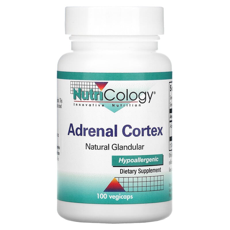 Nutricology Adrenal Cortex Natural Glandular 100 Vegicaps 1 Nutricology Adrenal Cortex Natural Glandular 100 Vegicaps 713947505315