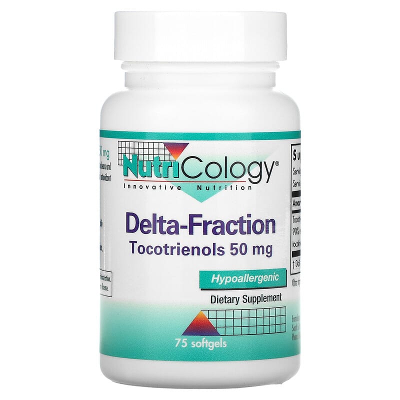 Nutricology Delta-Fraction Tocotrienols 50 mg 75 Softgels 1 Nutricology Delta-Fraction Tocotrienols 50 mg 75 Softgels 713947552708