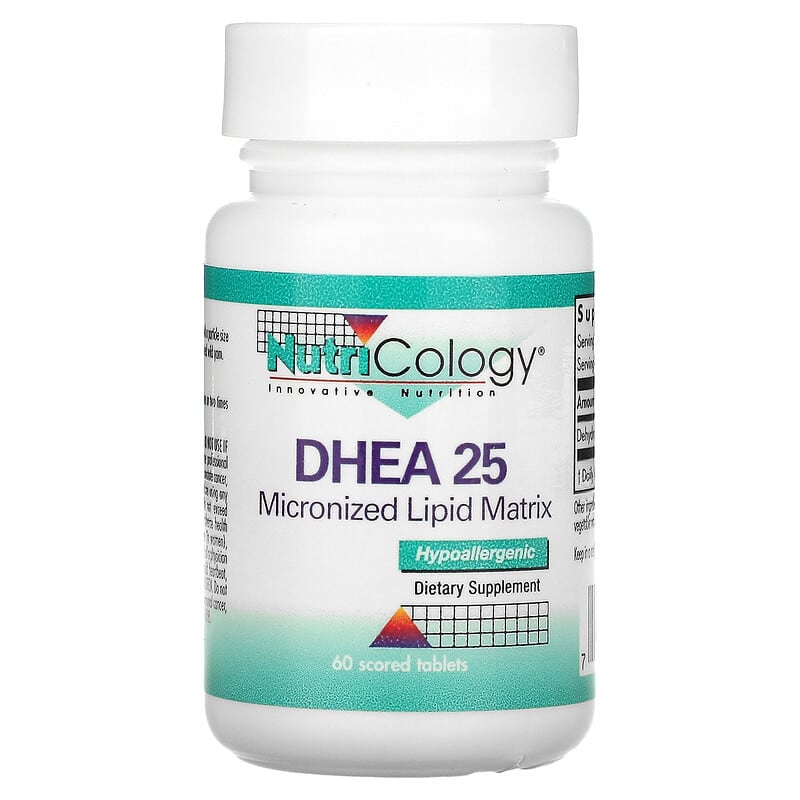 Nutricology DHEA 25 60 Scored viên 1 Nutricology DHEA 25 60 Scored Tablets 713947528208