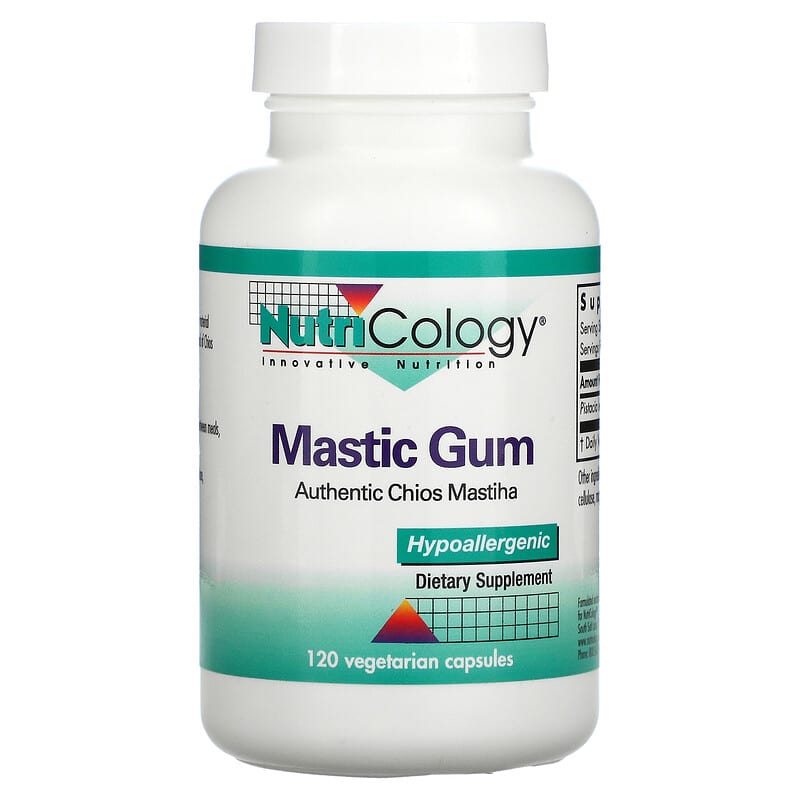 Nutricology Mastic Gum 120 Vegetarian Capsules 1 Nutricology Mastic Gum 120 Vegetarian Capsules 713947536609