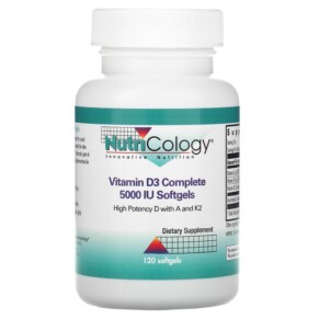 Nutricology Vitamin D3 Complete 5.000 IU 120 Softgels 713947576605