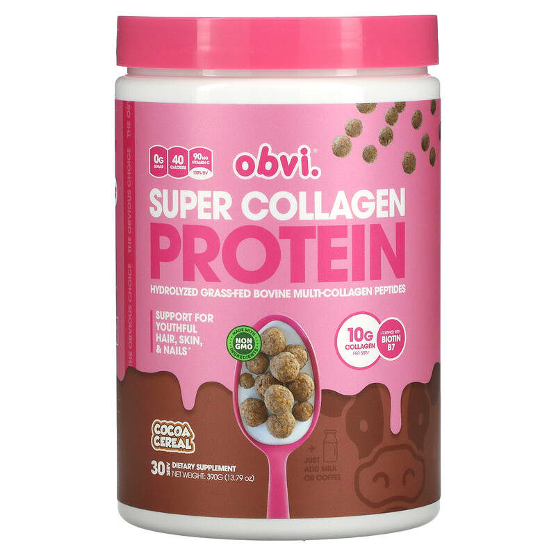 Obvi Super Collagen Protein Cocoa Cereal 390 g (13.79 oz) 1 Obvi Super Collagen Protein Cocoa Cereal 390 g (13.79 oz) 850026153026