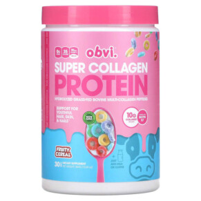 Obvi Super Collagen Protein Fruity Cereal 12.69 oz (360 g) 850026153002