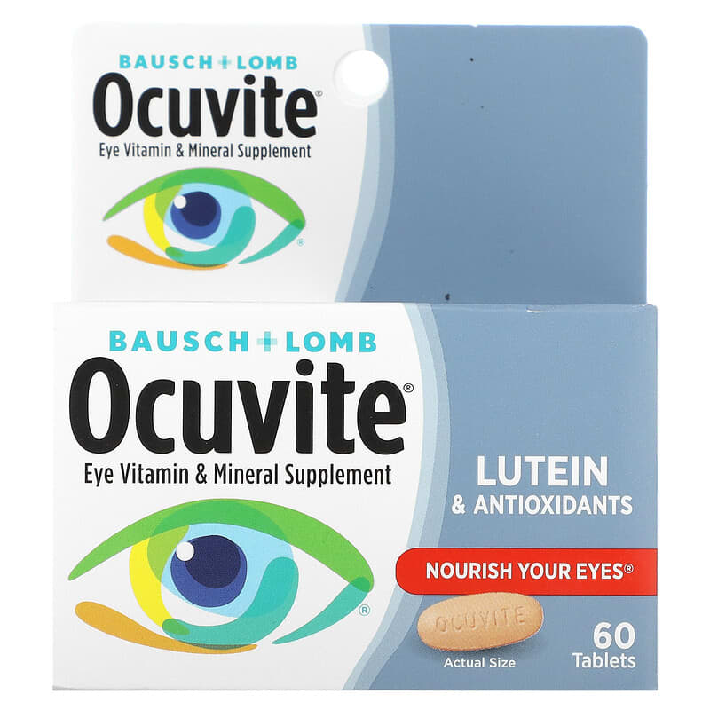 Ocuvite Eye Vitamin & Mineral Supplement Lutein & Antioxidants 60 Tablets 1 Ocuvite Eye Vitamin & Mineral Supplement Lutein & Antioxidants 60 Tablets 324208387603
