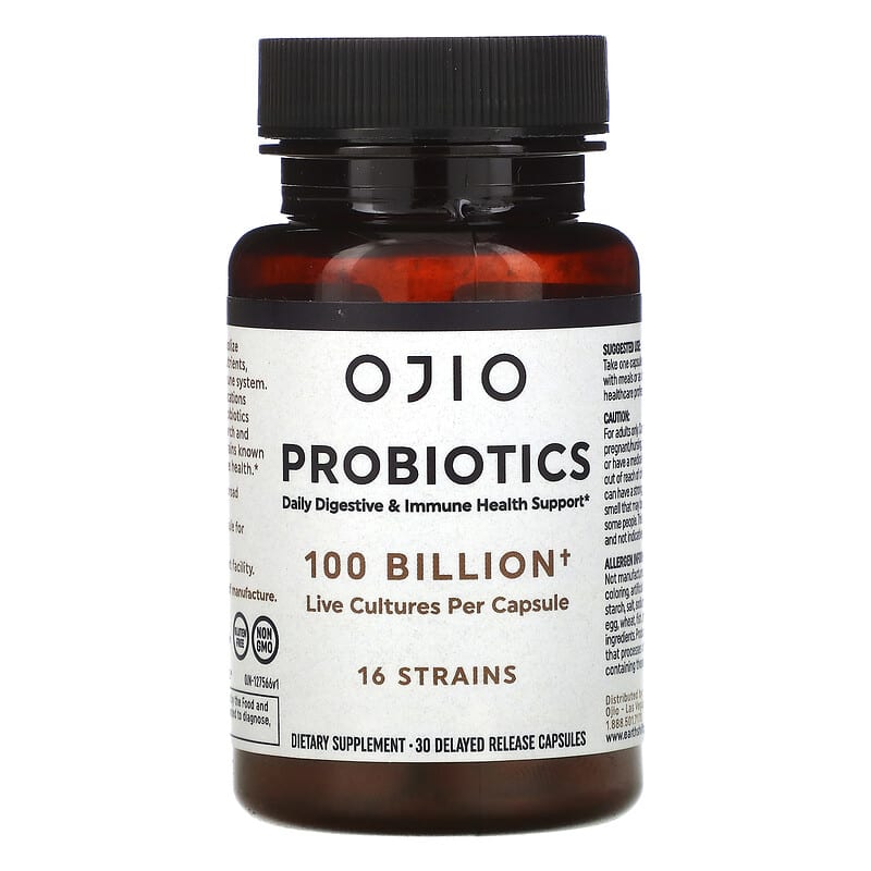 Ojio Probiotics 100 Billion 30 Delayed Release Capsules 1 Ojio Probiotics 100 Billion 30 Delayed Release Capsules 845772037843