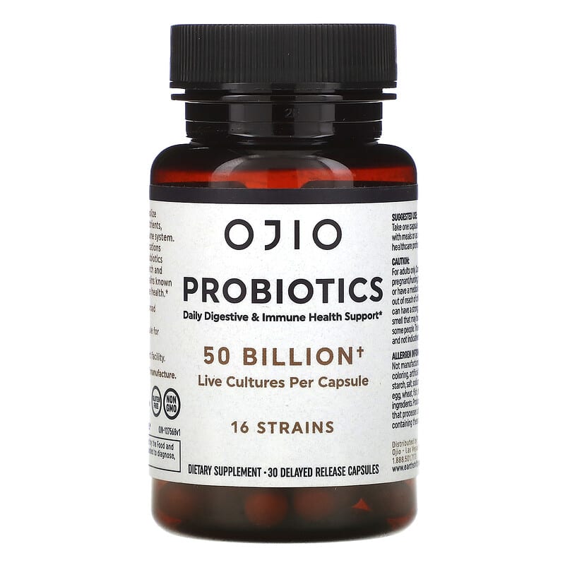 Ojio Probiotics 50 Billion 30 Delayed Release Capsules 1 Ojio Probiotics 50 Billion 30 Delayed Release Capsules 845772037881