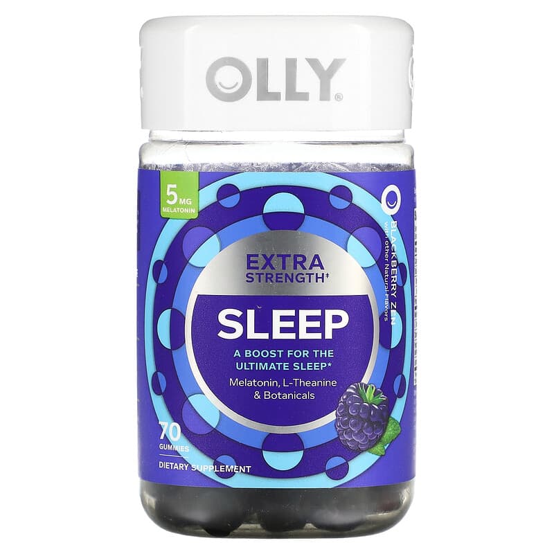OLLY Sleep Blackberry Zen 70 Gummies 1 OLLY Sleep Blackberry Zen 70 Gummies 840160200625