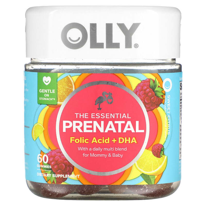 OLLY The Essential Prenatal Folic Acid + DHA 60 Gummies 1 OLLY The Essential Prenatal Folic Acid + DHA 60 Gummies 858158005046