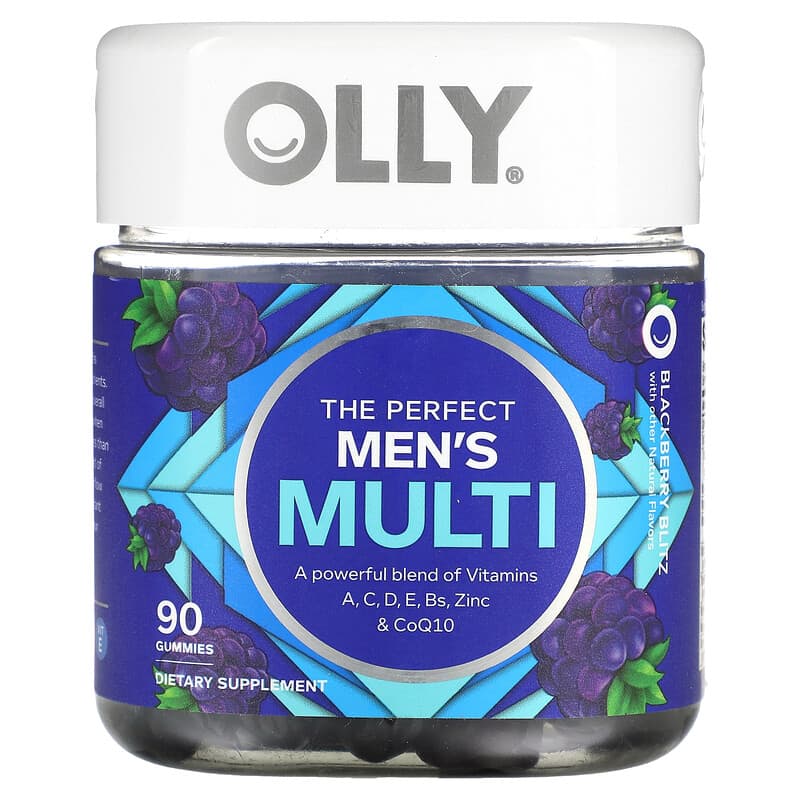 OLLY The Perfect Men's Multi Blackberry Blitz 90 Gummies 1 OLLY The Perfect Men's Multi Blackberry Blitz 90 Gummies 858158005022