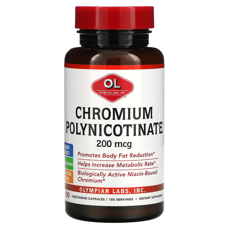 Olympian Labs Chromium Polynicotinate 200 mcg 100 viên 1 Olympian Labs Chromium Polynicotinate 200 mcg 100 Vegetarian Capsules 710013003805