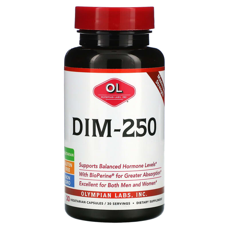 Olympian Labs DIM-250 30 Vegetarian Capsules 1 Olympian Labs DIM-250 30 Vegetarian Capsules 710013001115