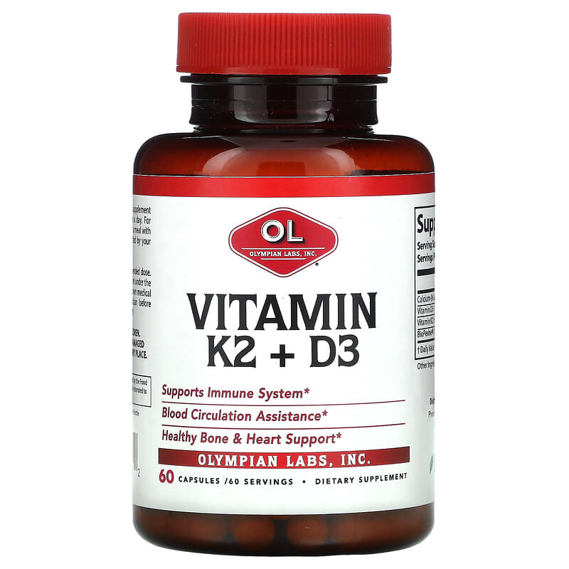 Olympian Labs Vitamin K2 + D3 60 viên 1 Olympian Labs Vitamin K2 + D3 60 Capsules 710013912152