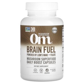 Om Mushrooms Brain Fuel 2.000 mg 90 Vegetable Capsules 856210008196