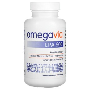 OmegaVia EPA 500 Pure EPA Omega-3 120 Capsules 736211581785