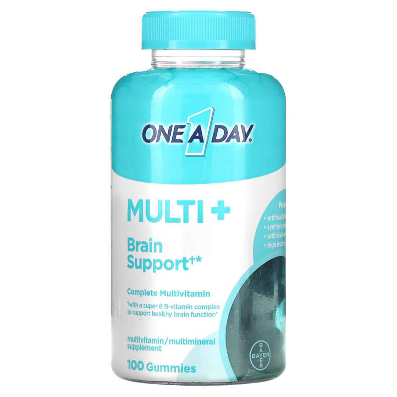 One-A-Day Multi + Brain Support 100 Gummies 1 One-A-Day Multi + Brain Support 100 Gummies 016500596479