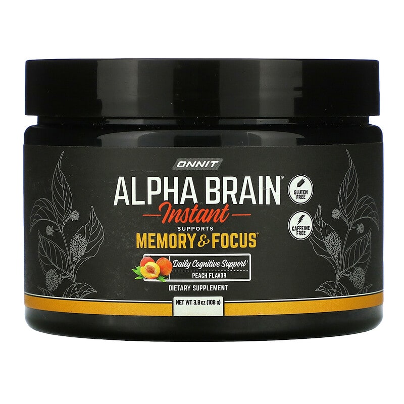 Onnit Alpha Brain Instant Memory & Focus Peach 3.8 oz (108 g) 1 Onnit Alpha Brain Instant Memory & Focus Peach 3.8 oz (108 g) 819444015156