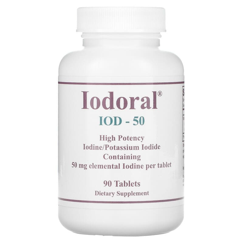 Optimox Iodoral 50 mg 90 viên 1 Optimox Corporation Iodoral 50 mg 90 Tablets 350520015047
