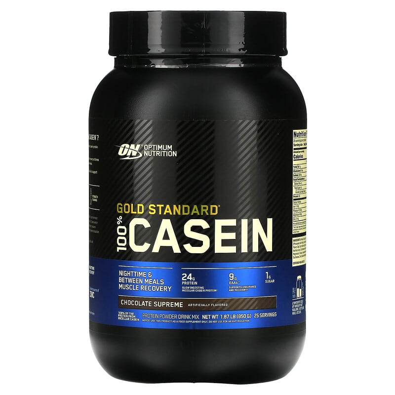 Optimum Nutrition Gold Standard 100% Casein Chocolate Supreme 1.87 lb (850 g) 1 Optimum Nutrition Gold Standard 100% Casein Chocolate Supreme 1.87 lb (850 g) 748927024234