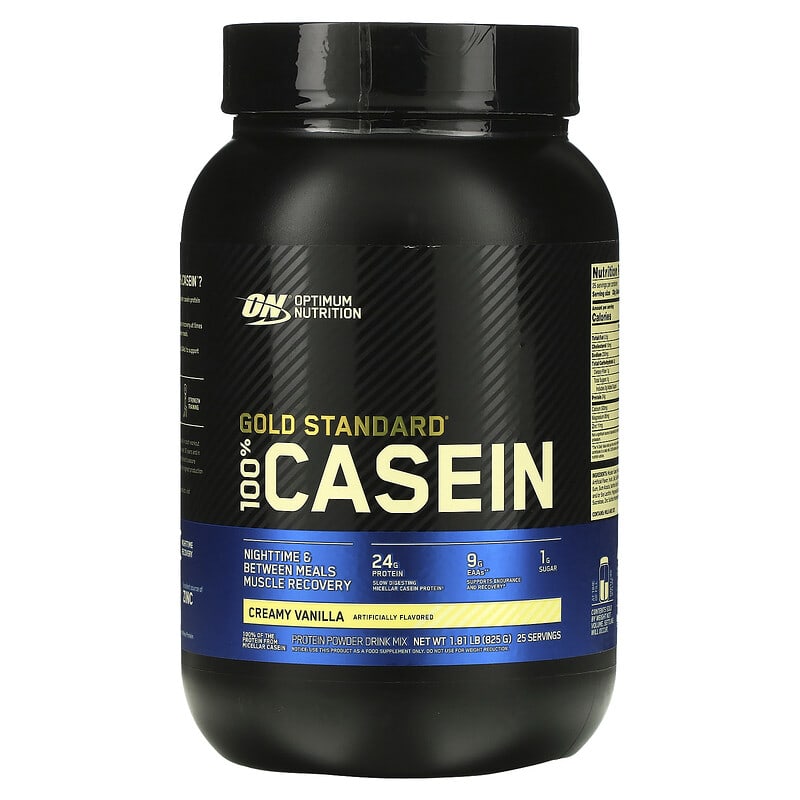 Optimum Nutrition Gold Standard 100% Casein Creamy Vanilla 1.81 lb (825 g) 1 Optimum Nutrition Gold Standard 100% Casein Creamy Vanilla 1.81 lb (825 g) 748927024197