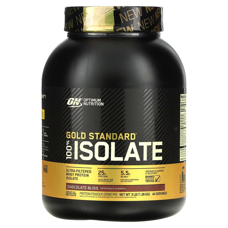 Optimum Nutrition Gold Standard 100% Isolate Chocolate Bliss 3 lb (1.36 kg) 1 Optimum Nutrition Gold Standard 100% Isolate Chocolate Bliss 3 lb (1.36 kg) 748927060928