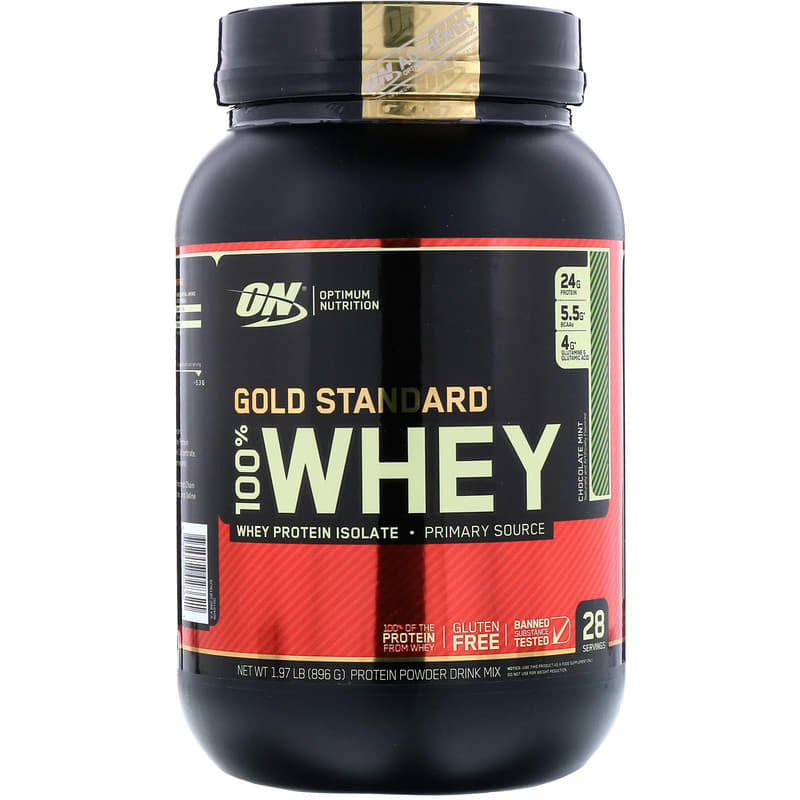 Optimum Nutrition Gold Standard 100% Whey Chocolate Mint 1.97 lb (896 g) 1 Optimum Nutrition Gold Standard 100% Whey Chocolate Mint 1.97 lb (896 g) 748927028621