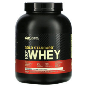 Optimum Nutrition Gold Standard 100% Whey Cookies & Cream 4.65 lb (2.11 kg) 748927028683